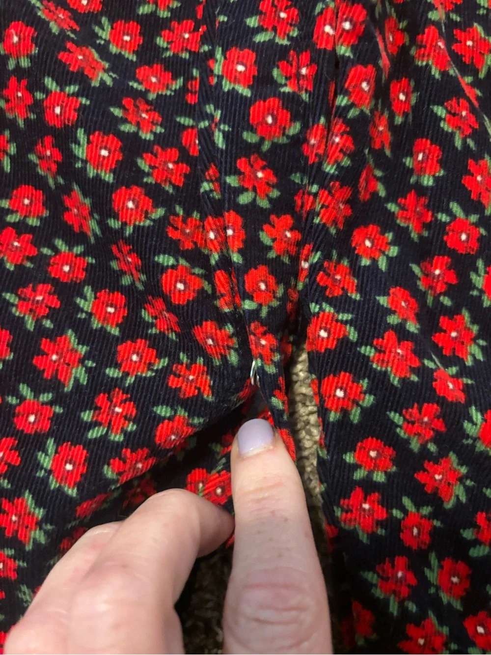 OshKosh B'Gosh Floral Corduroy Baby Overalls